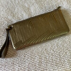 Hobo International metallic clutch / wristlet